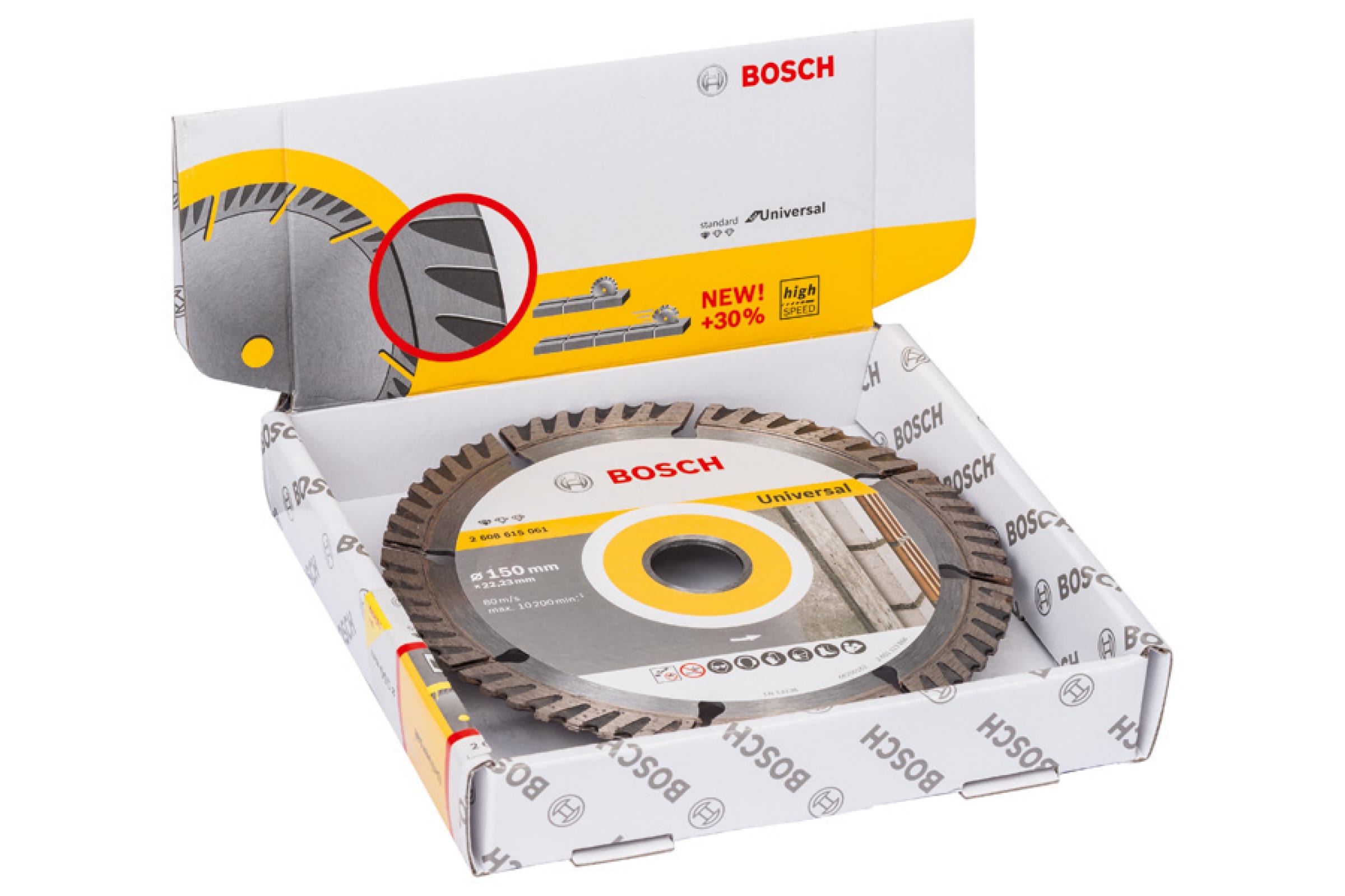 

Диск Bosch алмазный Universal (150х22.2 мм; 10 шт.) 2.608.615.062