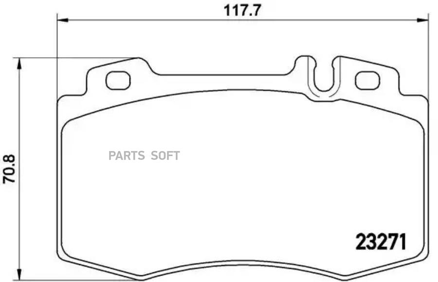 

Тормозные колодки brembo P50041