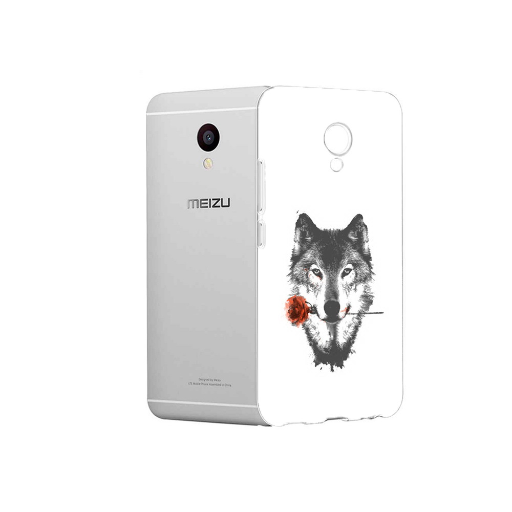 

Чехол MyPads Tocco для Meizu M3 волк с розой (PT46043.81.270), Прозрачный, Tocco
