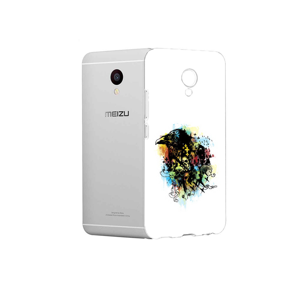 

Чехол MyPads Tocco для Meizu M3 ворон и черепа (PT46043.81.273), Прозрачный, Tocco