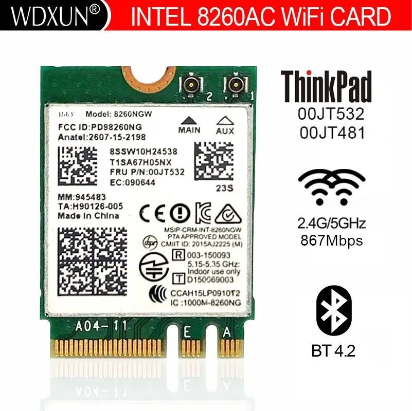 

Приемник Wi-Fi NoBrand M.2 802.11a; 802.11g; 802.11n; 802.11ac, Зеленый;белый