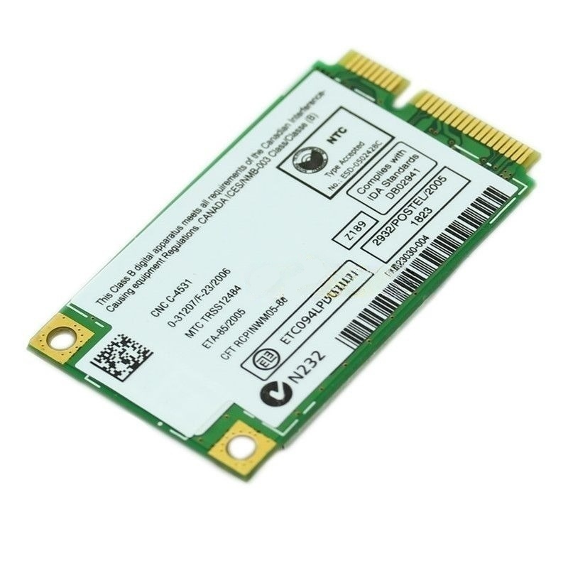 

Приемник Wi-Fi NoBrand для компьютера Mini PCI-e 802.11a; 802.11b; 802.11g, Зеленый;белый