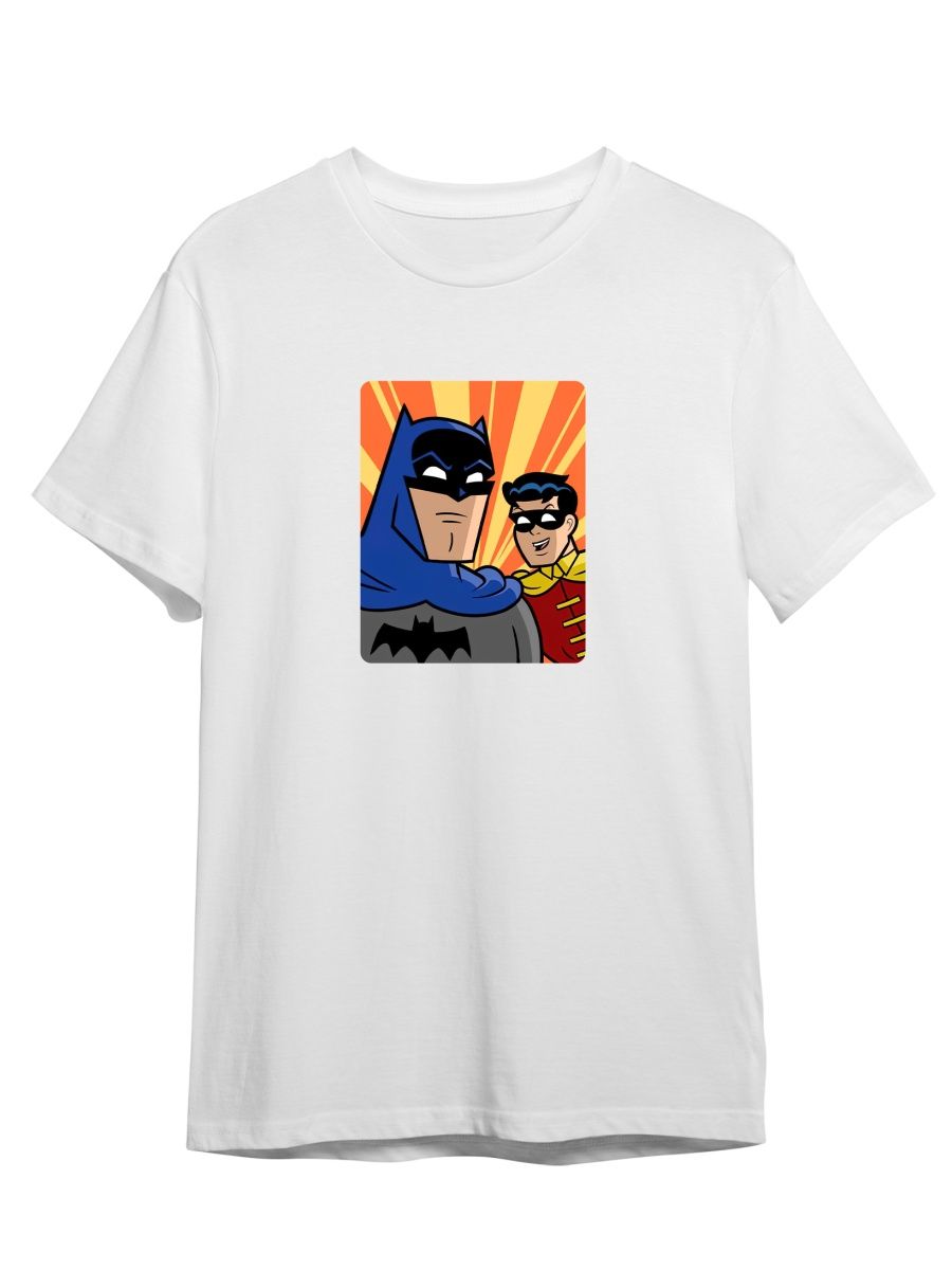 

Футболка унисекс СувенирShop Batman/Бэтмен/Брюс Уэйн 24 белая 3XL (56-58), "Batman/Бэтмен/Брюс Уэйн" 24