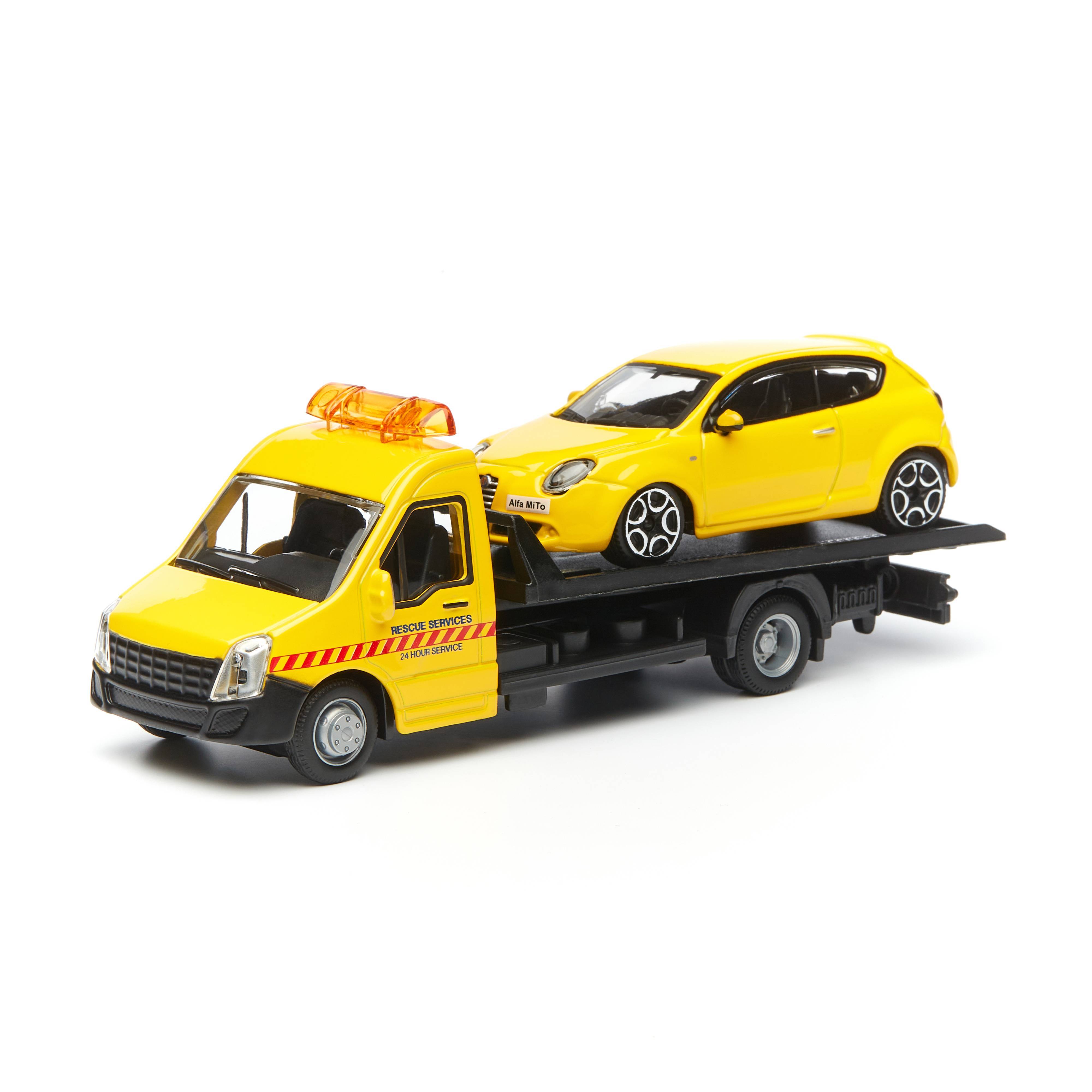 

Коллекционная машинка-эвакуатор Bburago BB 18-31400 143 STREET FIRE FLATBED,Жёлтый