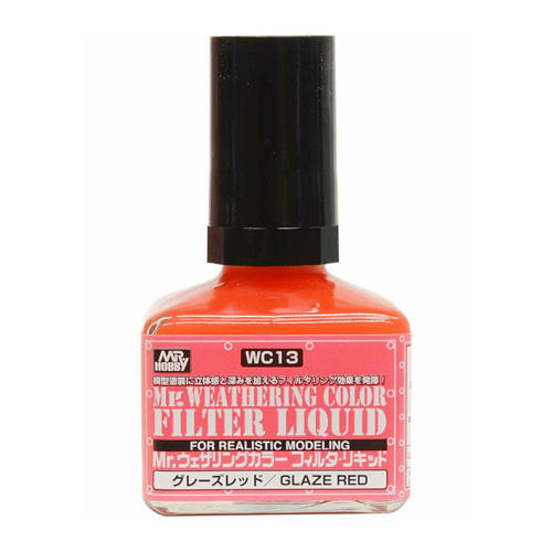 

Смывка Gunze Sangyo Mr.Weathering Color Filter Liquid Glaze Red WC13