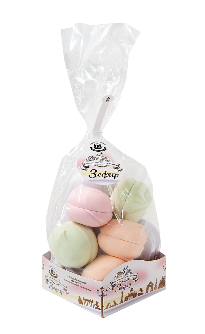 

Зефир Кронштадтский "Французский десерт" Ассорти, 380г, (4шт.)