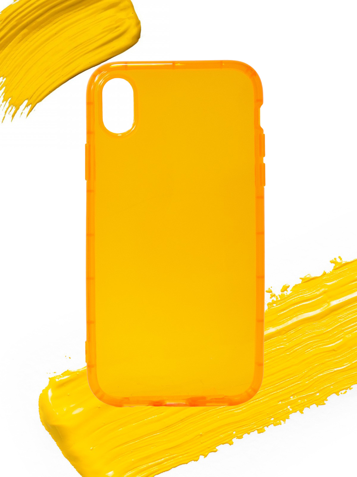 

Чехол для Apple iPhone Xr, прозрачный оранжевый, Silicone case