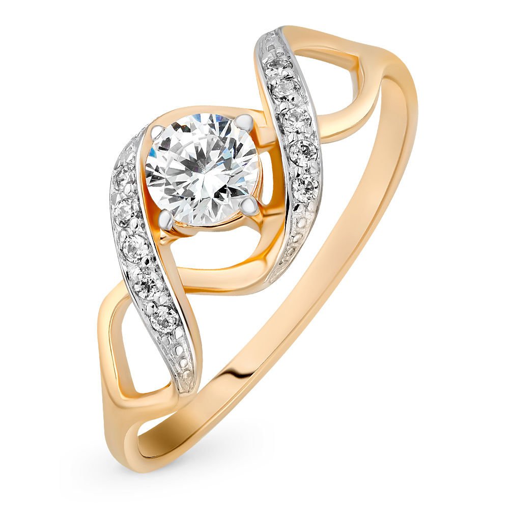 

Кольцо из красного золота со Swarovski р. , 585Gold 301009420, 301009420