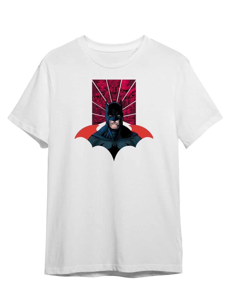 

Футболка унисекс СувенирShop Batman/Бэтмен/Брюс Уэйн 26 белая 3XL (56-58), "Batman/Бэтмен/Брюс Уэйн" 26