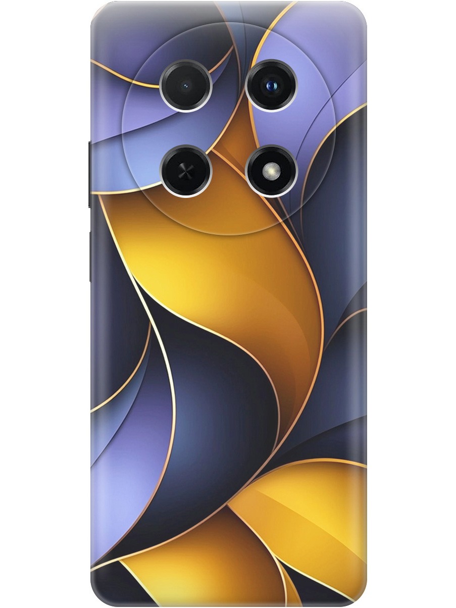 

Силиконовый чехол на Huawei nova 12i с принтом "Желто-сиреневые изгибы", Прозрачный;желтый;фиолетовый, 782624031