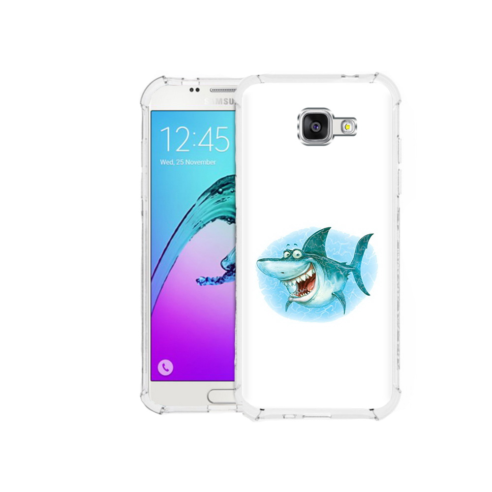 

Чехол MyPads Tocco для Samsung Galaxy A5 (2016) веселая акула (PT25252.581.261), Прозрачный, Tocco