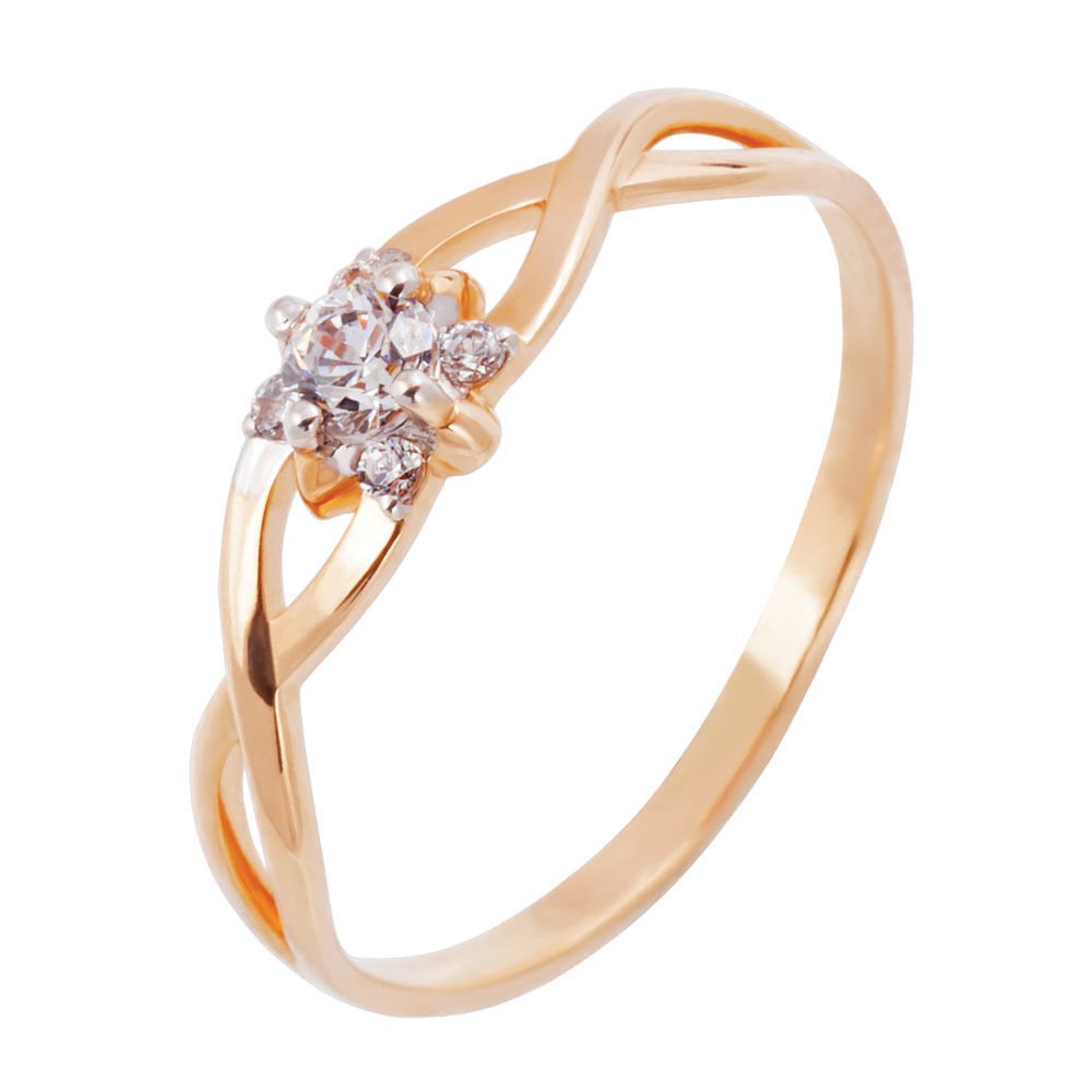 

Кольцо из золота р.  585Gold 301006491, фианит, 301006491