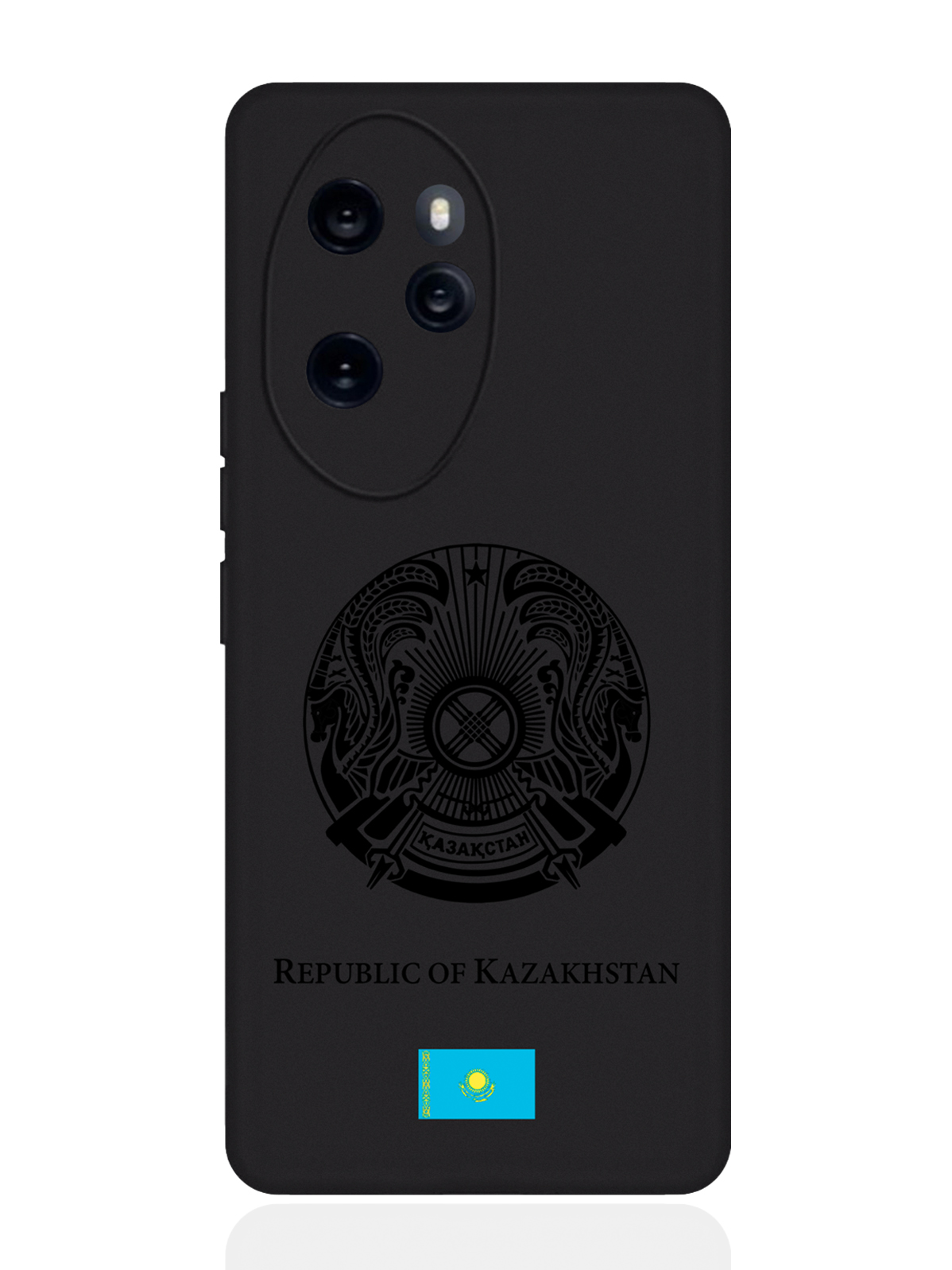 

Чехол SignumCase для Honor 100 Pro Черный лаковый Герб Казахстана, Honor