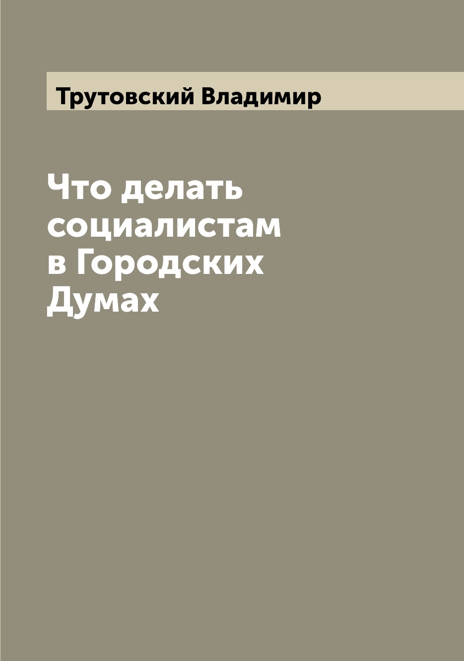 фото Книга что делать социалистам в городских думах archive publica