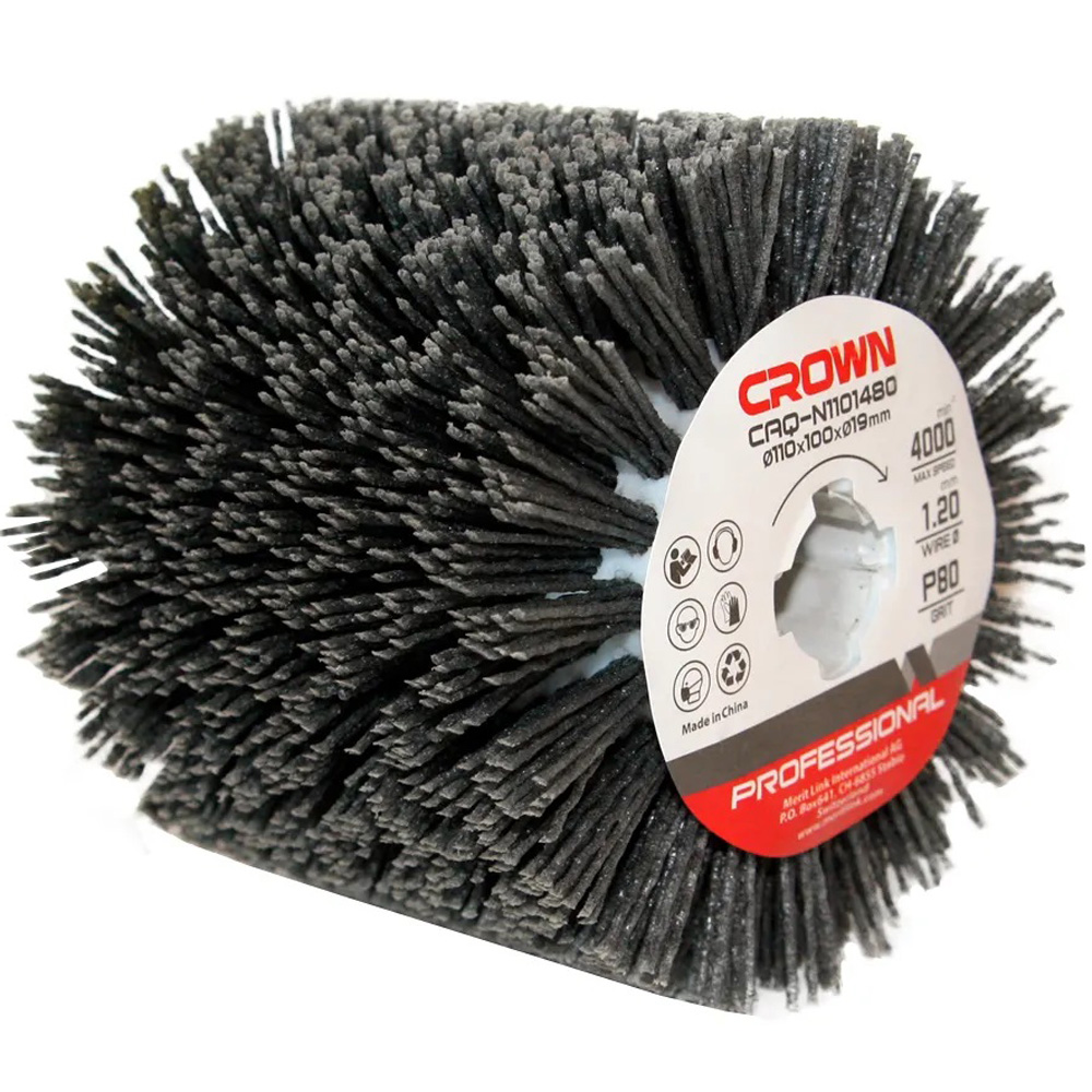 

Crown Щётка Crown CAQ-N1101480 для шлифовальных машин нейлоновая. 110*19*100