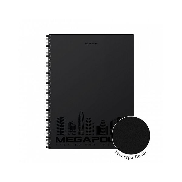 

Тетрадь общая в клетку ErichKrause Megapolis 50655, 80 л., 1 шт.