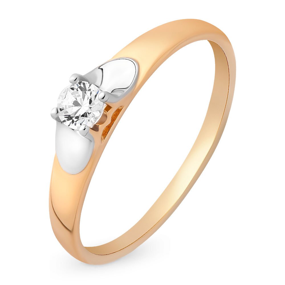 

Кольцо помолвочное из красного золота со Swarovski р.  585Gold 301009476, 301009476