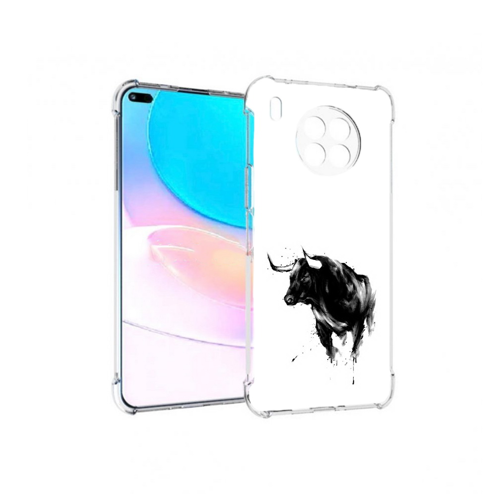 

Чехол задняя-панель-накладка-бампер MyPads бык для Huawei Nova 8i, Прозрачный, Tocco