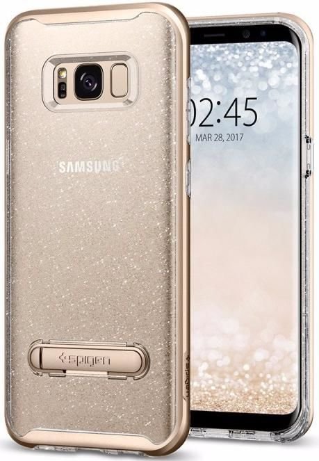 

Чехол-накладка Spigen Crystal Hybrid Glitter для Samsung Galaxy S8+ (gold кварц), 45247