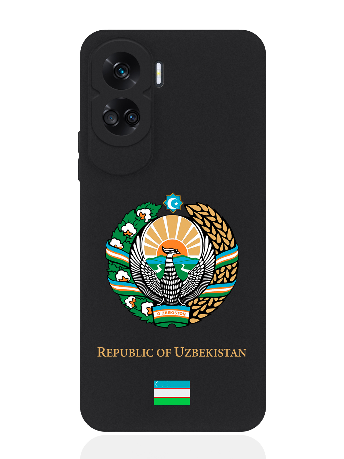 

Чехол SignumCase для Honor 90 Lite Герб Узбекистана, Разноцветный, Honor