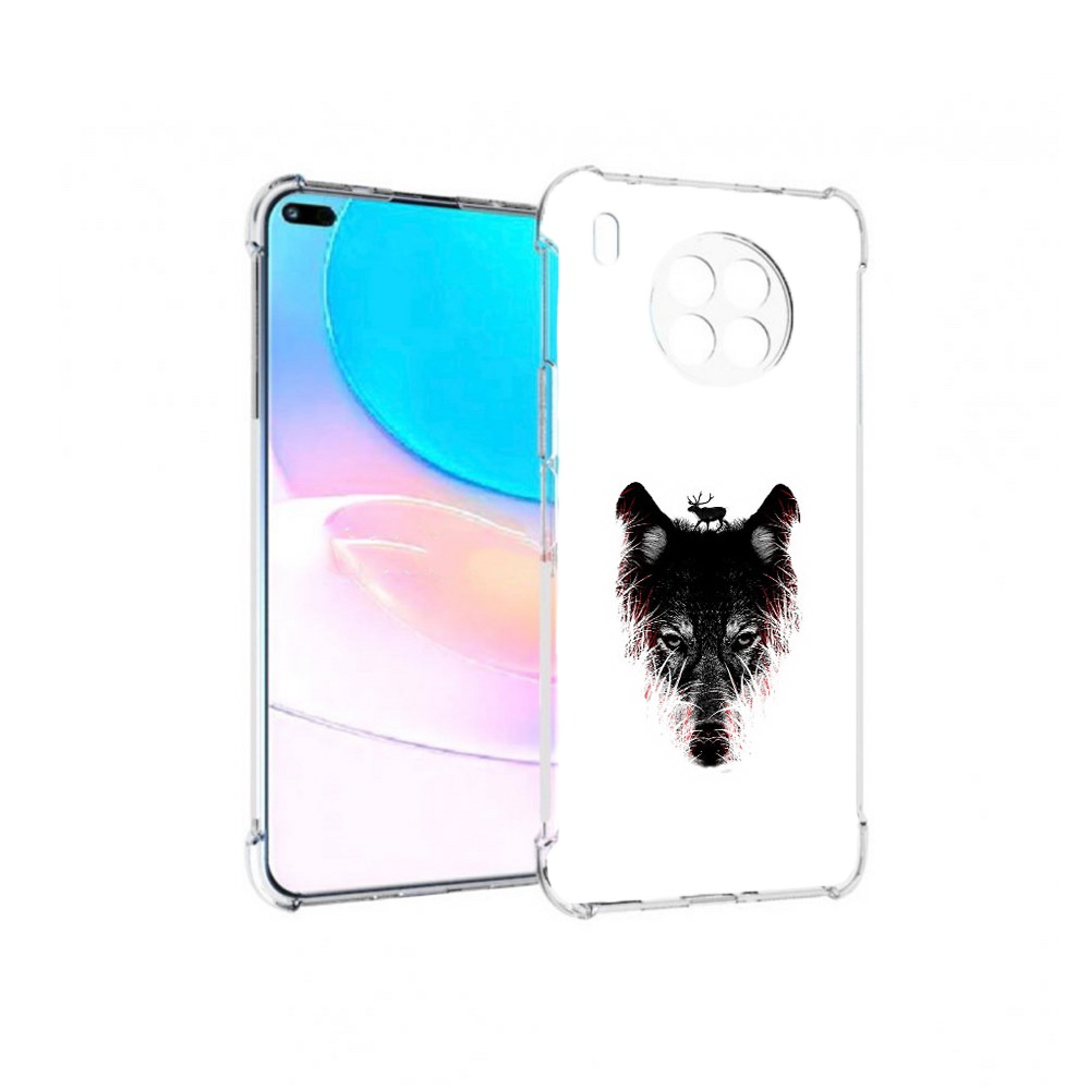 

Чехол задняя-панель-накладка-бампер MyPads волк в траве для Huawei Nova 8i, Прозрачный, Tocco