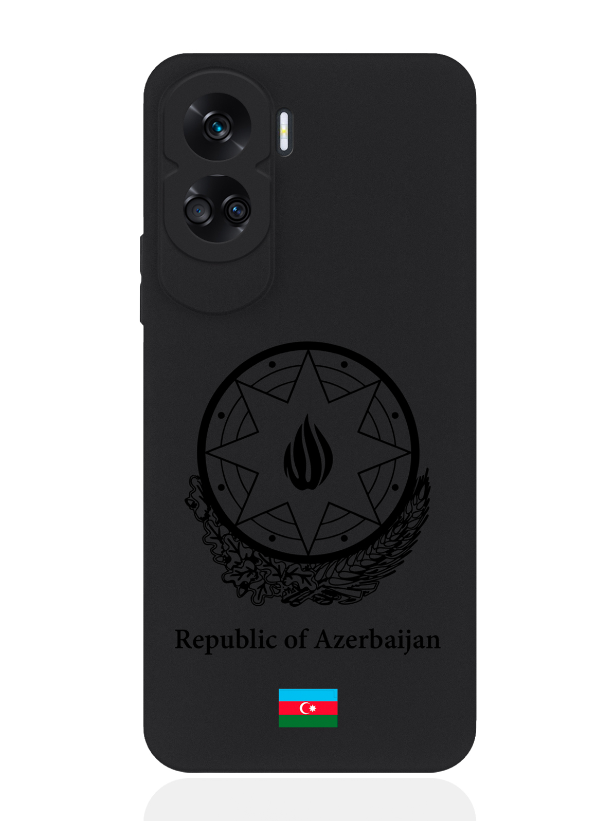

Чехол SignumCase для Honor 90 Lite Черный лаковый Герб Азербайджана, Honor