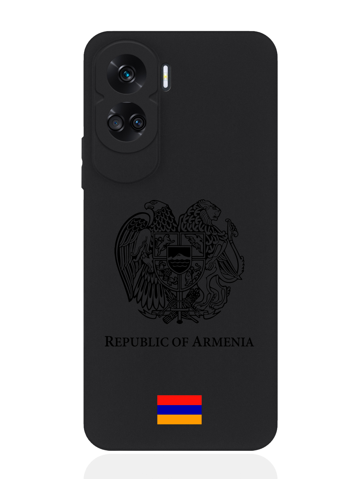 

Чехол SignumCase для Honor 90 Lite Черный лаковый Герб Армении, Honor
