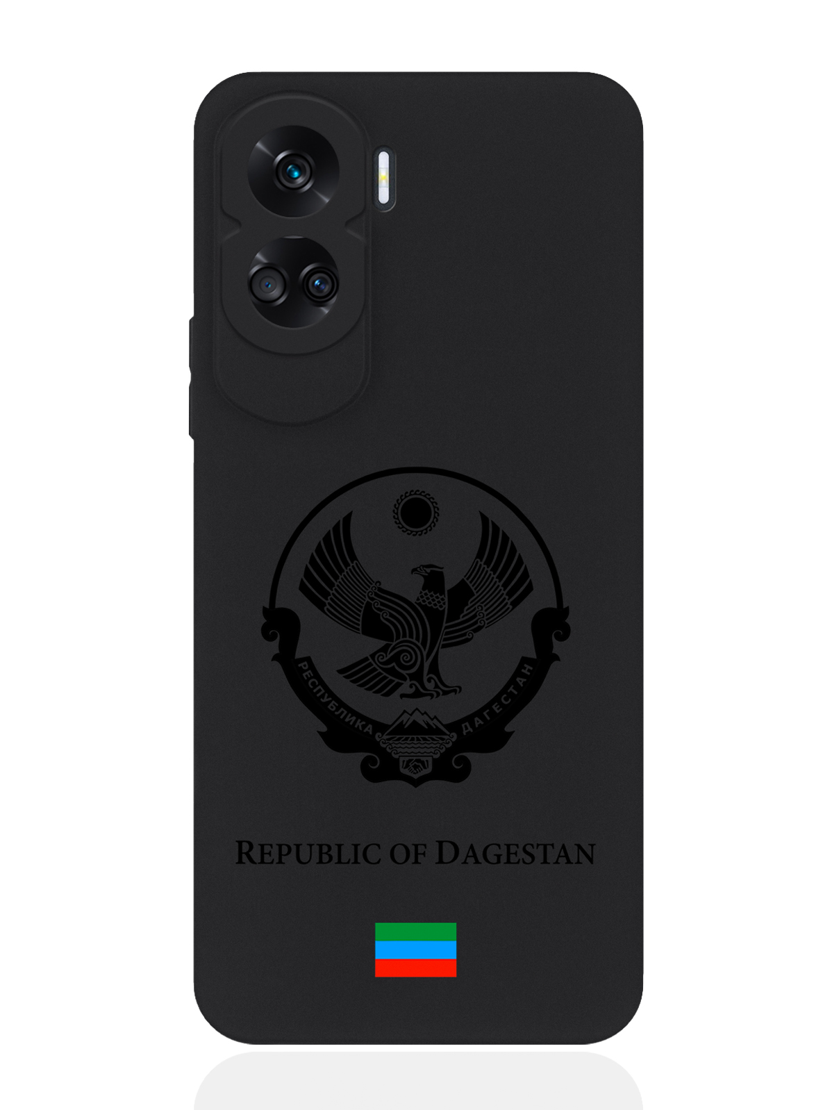 

Чехол SignumCase для Honor 90 Lite Черный лаковый Герб Дагестана, Honor