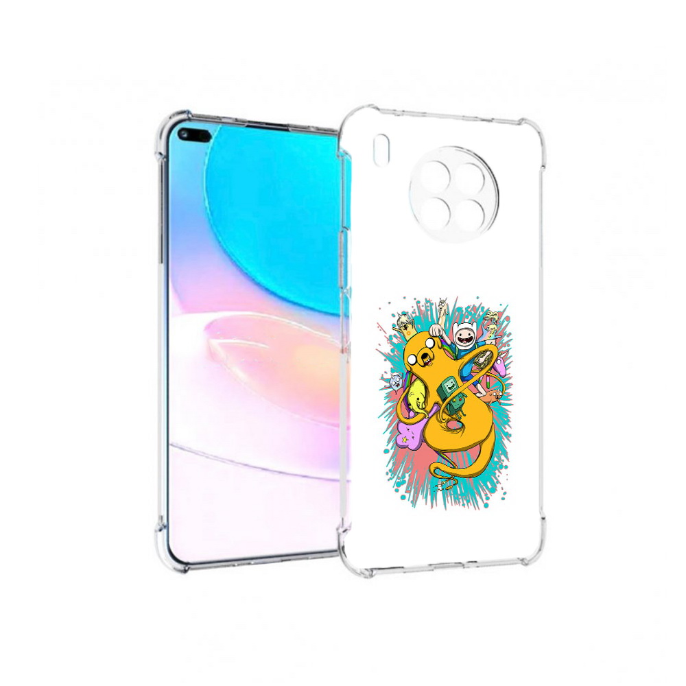 

Чехол задняя-панель-накладка-бампер MyPads время приключений рисунок для Huawei Nova 8i, Прозрачный, Tocco
