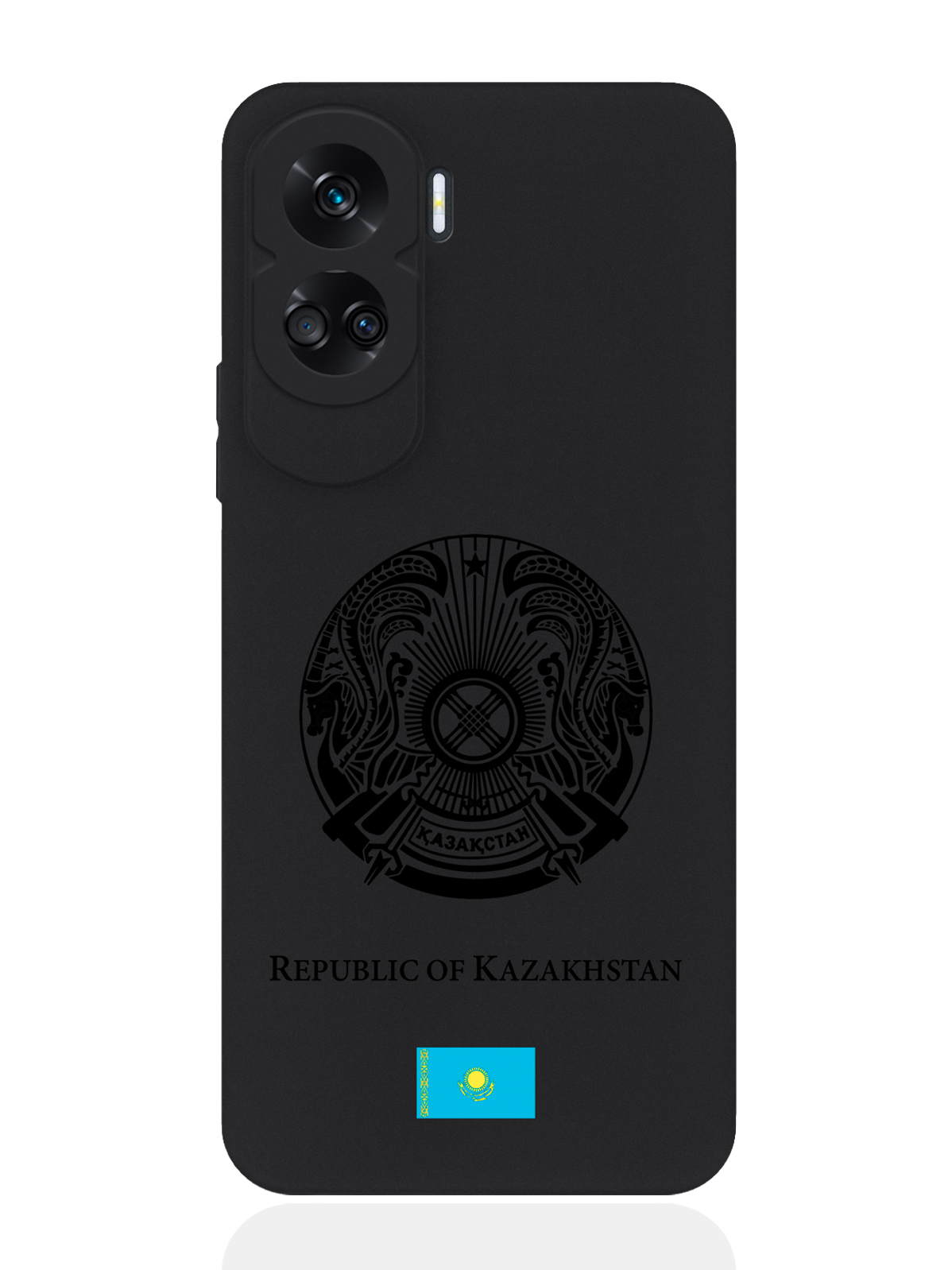 

Чехол SignumCase для Honor 90 Lite Черный лаковый Герб Казахстана, Honor