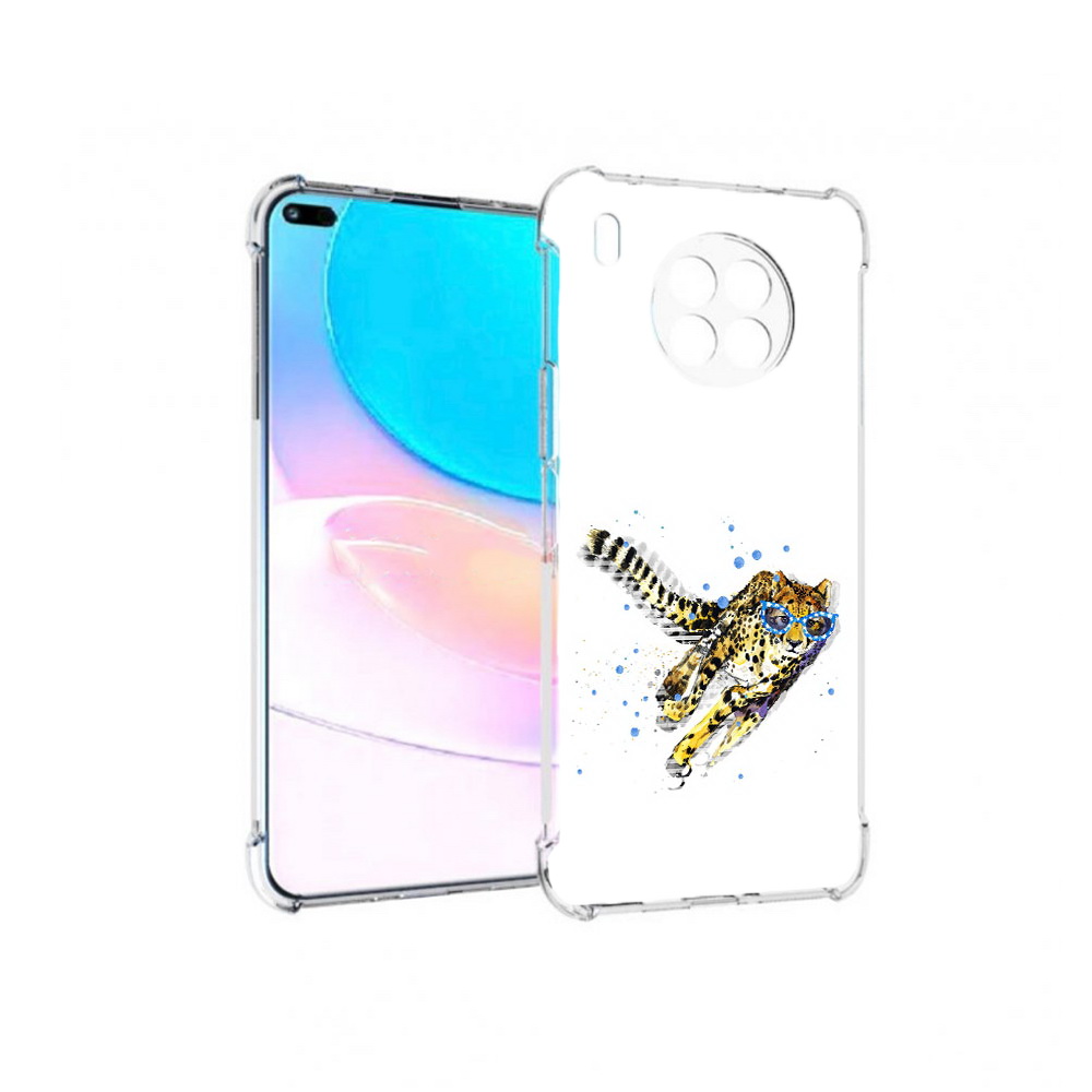 

Чехол задняя-панель-накладка-бампер MyPads гепард в очках для Huawei Nova 8i, Прозрачный, Tocco