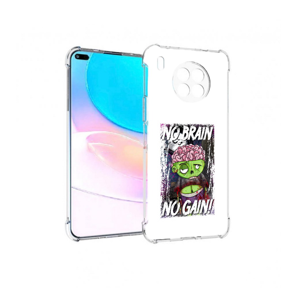 

Чехол задняя-панель-накладка-бампер MyPads глупый зомби для Huawei Nova 8i, Прозрачный, Tocco