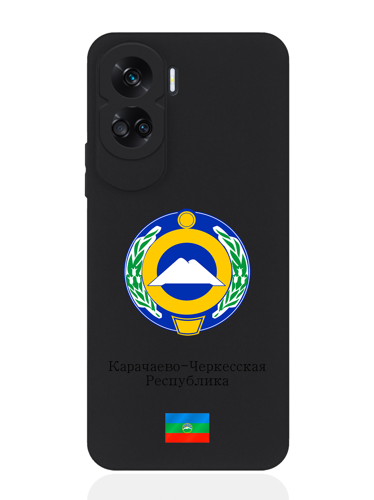 

Чехол SignumCase для Honor 90 Lite Герб Карачаево-Черкесской Республики, Разноцветный, Honor