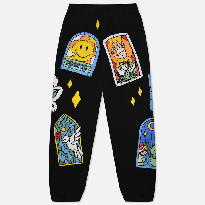 

Мужские брюки MARKET Smiley Cathedral Glass чёрный, Размер S, Черный, Smiley Cathedral Glass