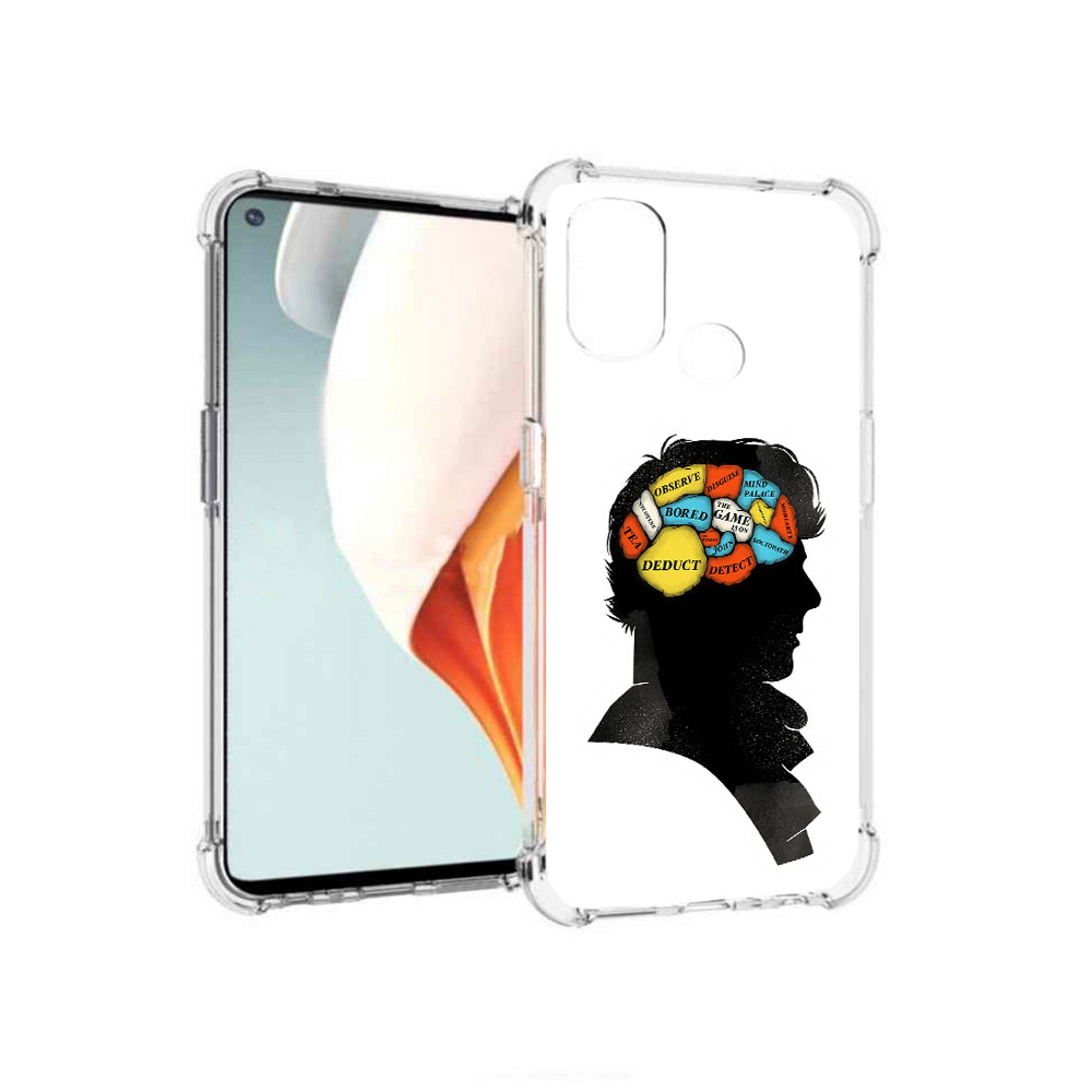 

Чехол MyPads Tocco для OnePlus Nord N100 темный рисунок (PT227045.141.640), Прозрачный, Tocco