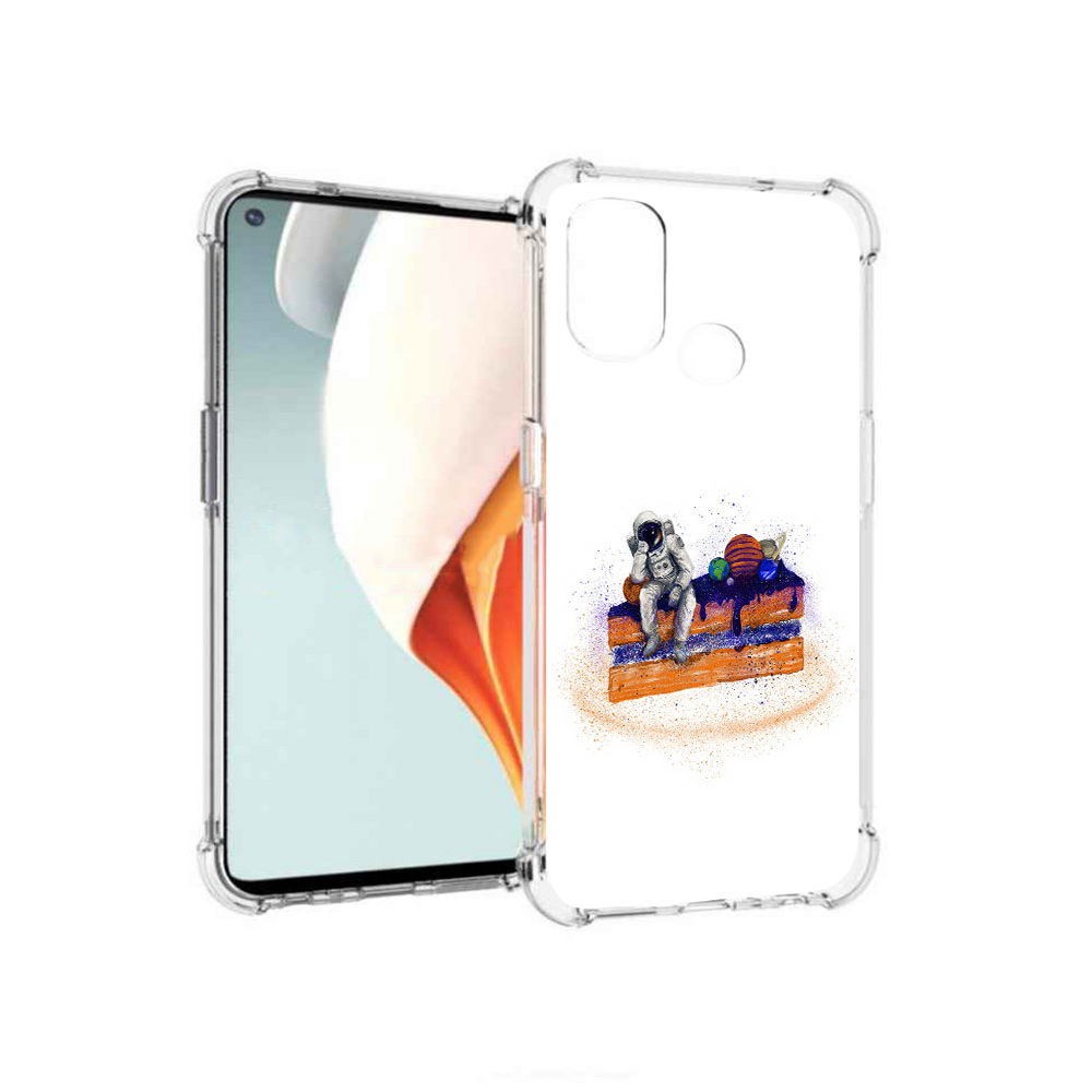 

Чехол MyPads Tocco для OnePlus Nord N100 торт с планетами (PT227045.141.648), Прозрачный, Tocco