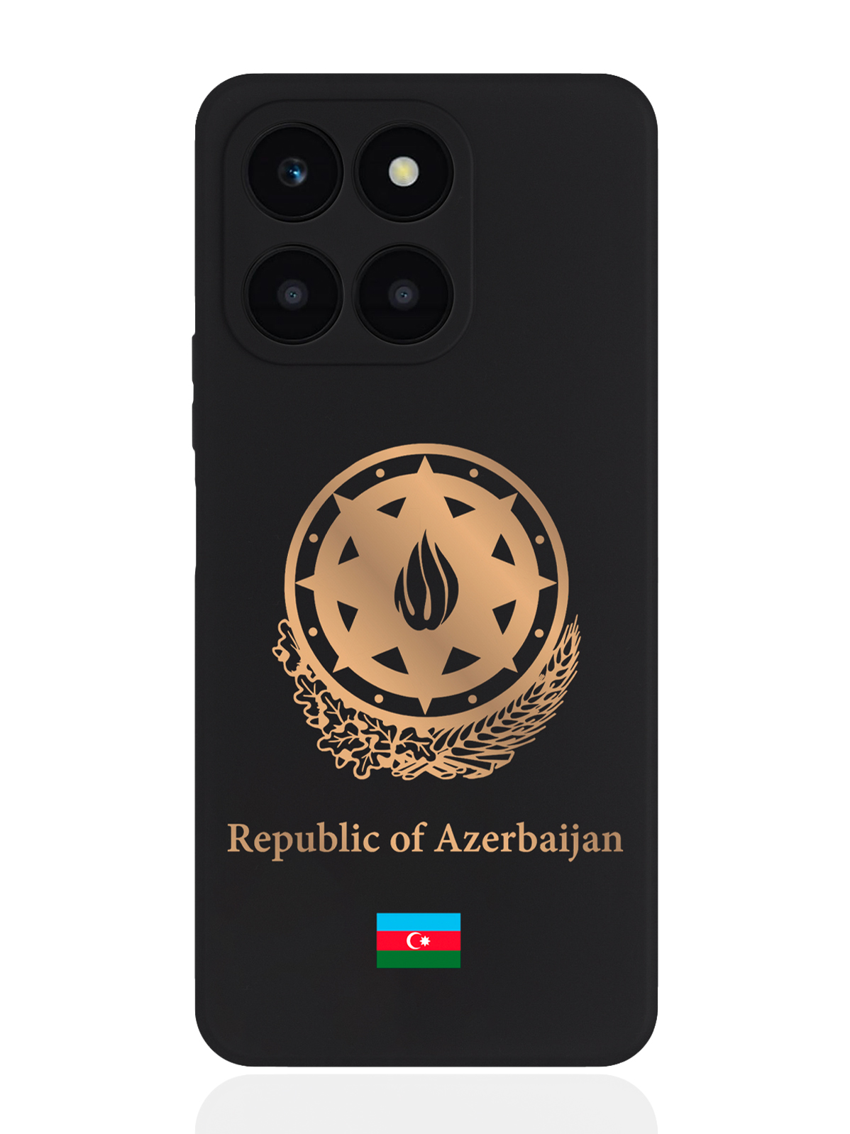 

Чехол SignumCase для Honor X6A Золотой Герб Азербайджана, Золотистый;черный