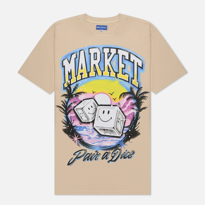 

Мужская футболка MARKET Smiley Pair Of Dice бежевый, Размер M, Smiley Pair Of Dice
