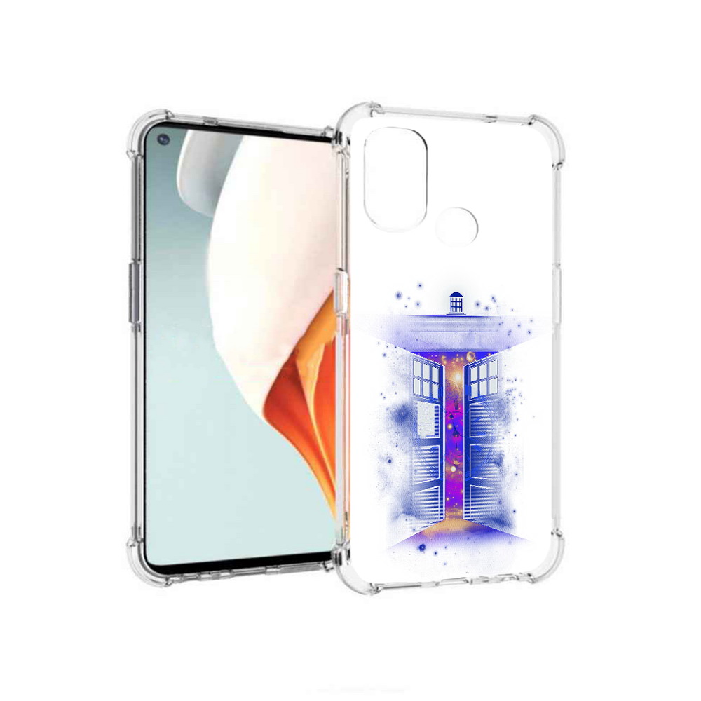 

Чехол MyPads Tocco для OnePlus Nord N100 фиолетовый уголок абстракция (PT227045.141.659), Прозрачный, Tocco