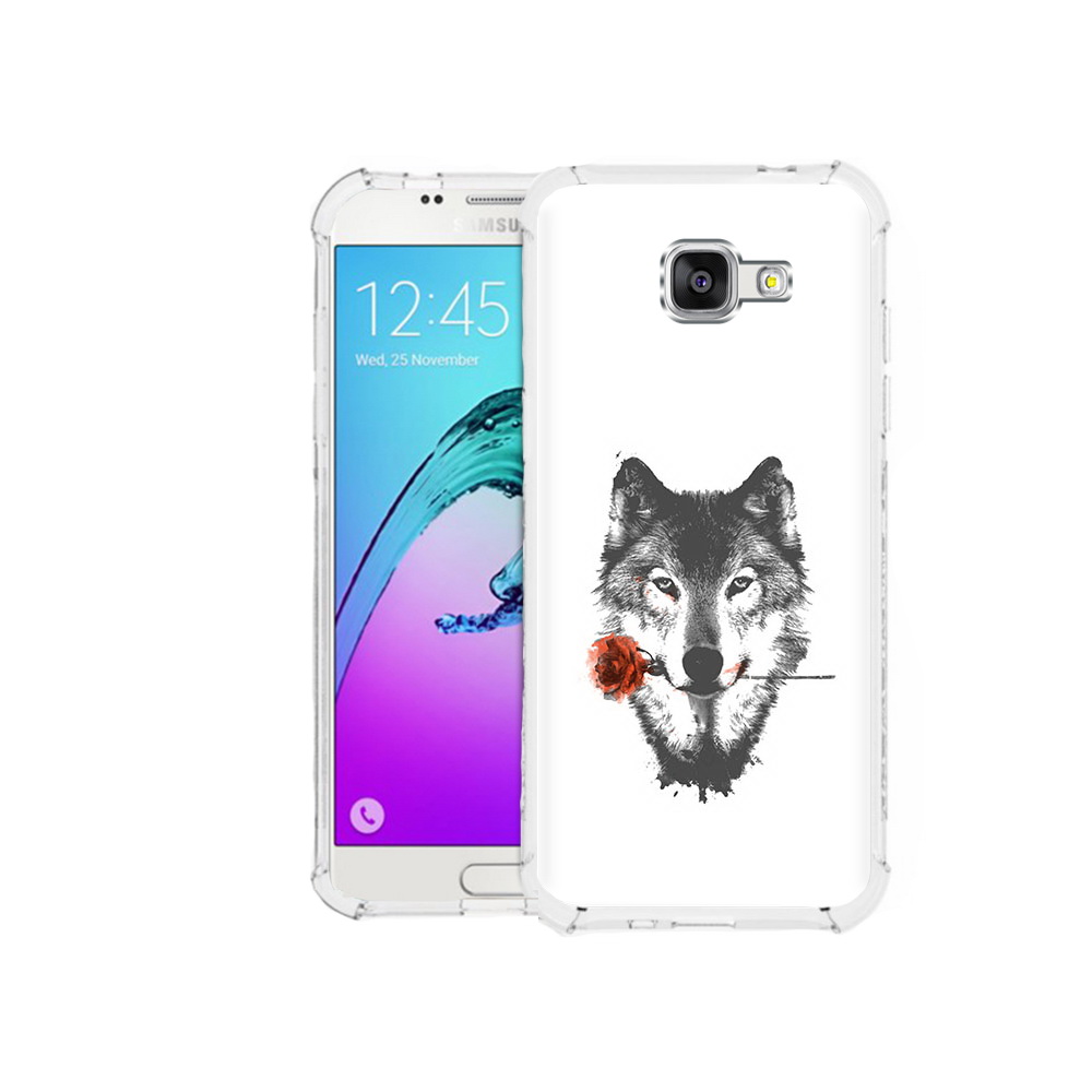 Чехол MyPads Tocco для Samsung Galaxy A5 (2016) волк с розой (PT25252.581.270)