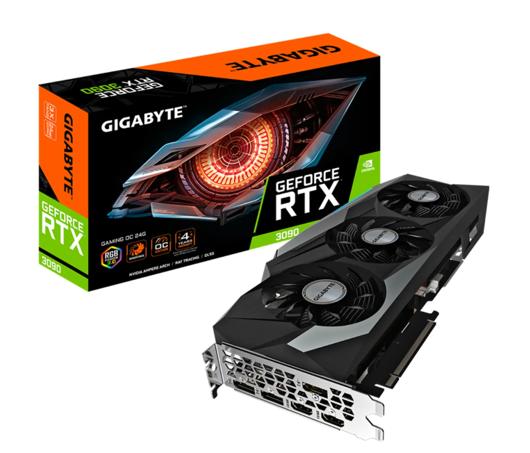 

Видеокарта GIGABYTE NVIDIA GeForce RTX 3090 Gaming OC (GV-N3090GAMING OC-24GD), GeForce RTX 3090 Gaming OC