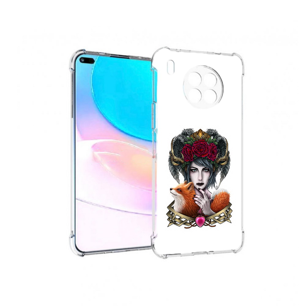 

Чехол задняя-панель-накладка-бампер MyPads девушка с лисой для Huawei Nova 8i, Прозрачный, Tocco