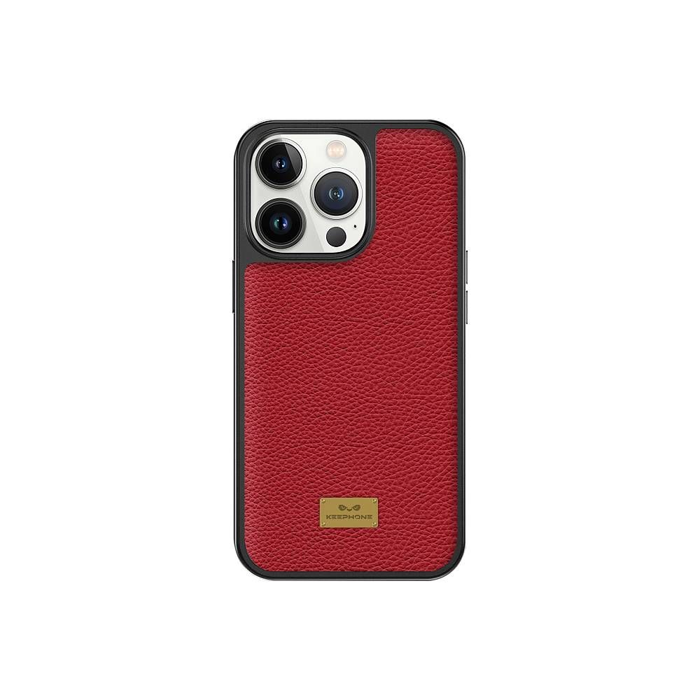 

Чехол-накладка Keephone FengShang Series для iPhone 14 Pro Max искусственная кожа, Красный, 4423778