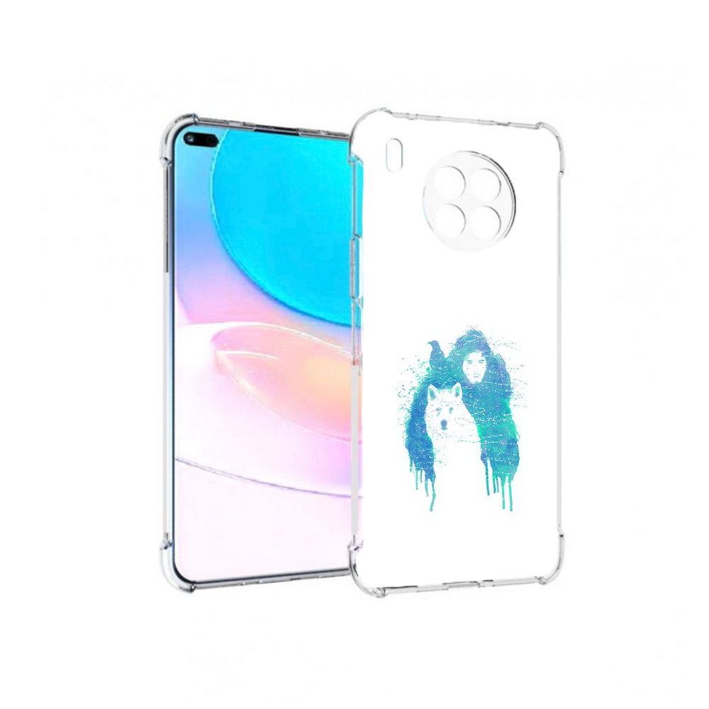 

Чехол задняя-панель-накладка-бампер MyPads джон сноу для Huawei Nova 8i, Прозрачный, Tocco