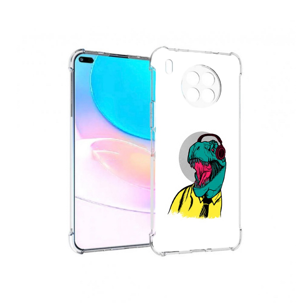 

Чехол задняя-панель-накладка-бампер MyPads дино для Huawei Nova 8i, Прозрачный, Tocco