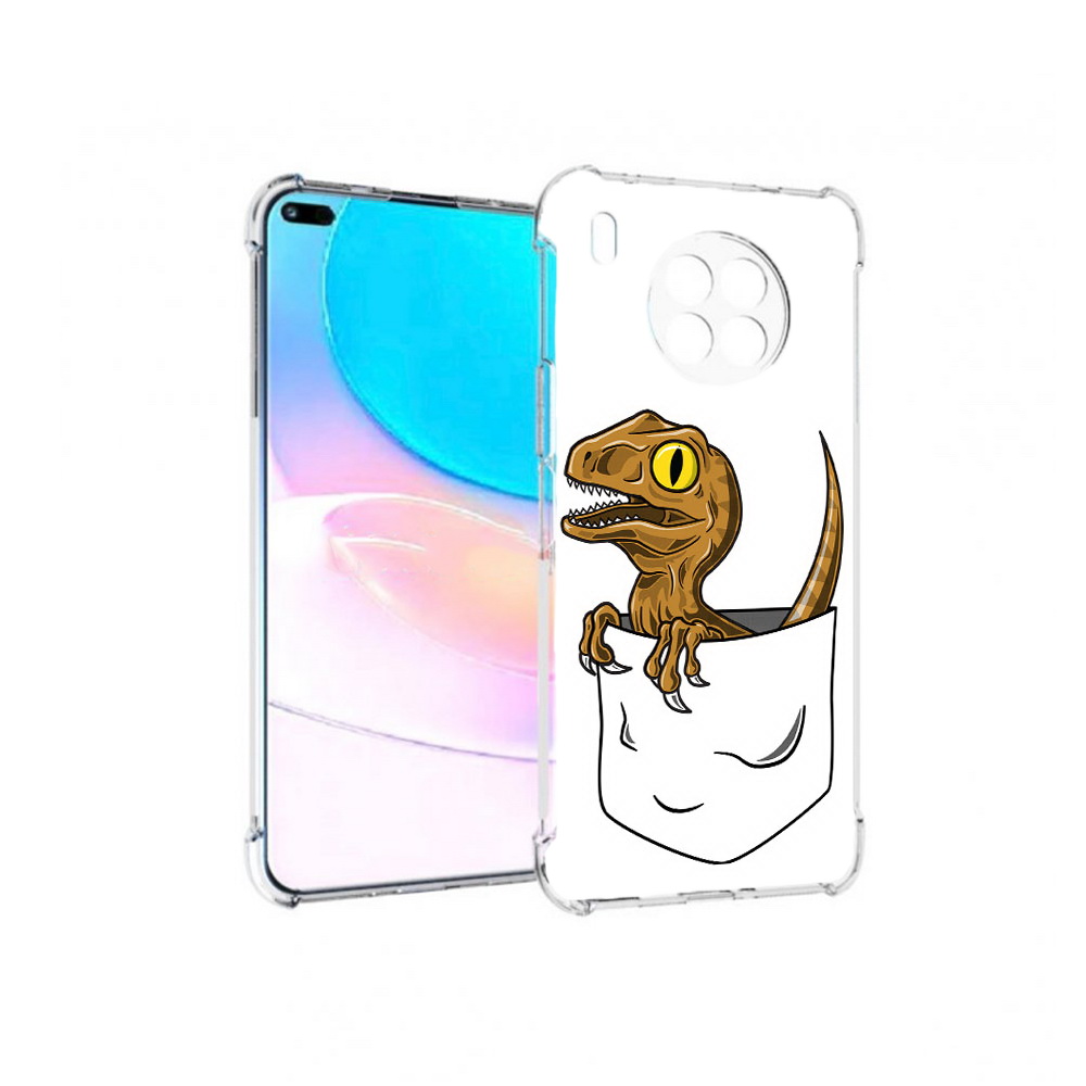 

Чехол задняя-панель-накладка-бампер MyPads динозавр в кармане для Huawei Nova 8i, Прозрачный, Tocco