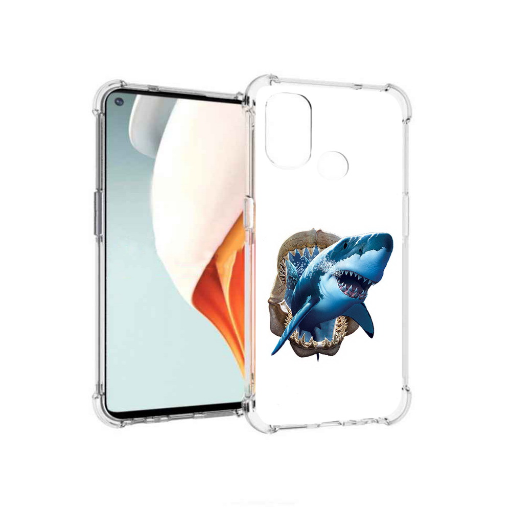 

Чехол MyPads Tocco для OnePlus Nord N100 челюсти (PT227045.141.675), Прозрачный, Tocco