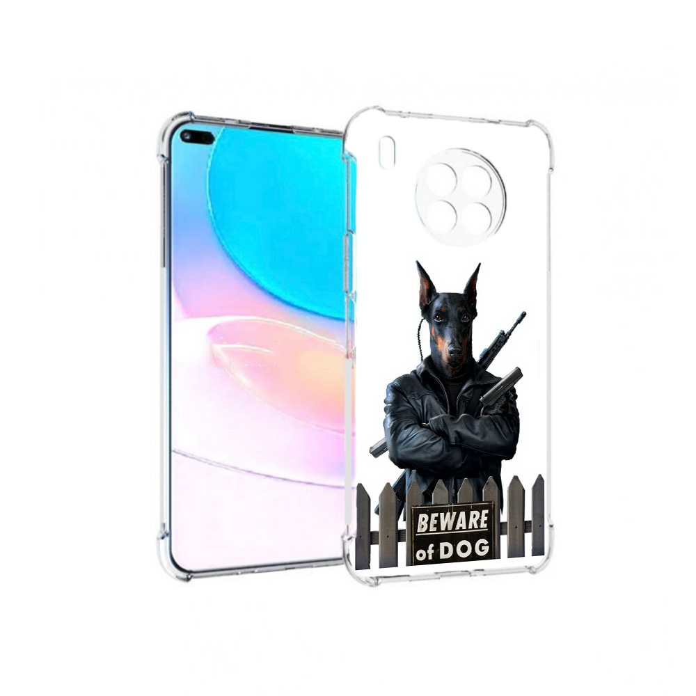 

Чехол задняя-панель-накладка-бампер MyPads доберман для Huawei Nova 8i, Прозрачный, Tocco