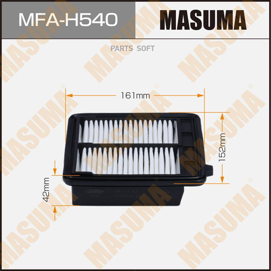 

Воздушный фильтр A893J MASUMA CR-Z / ZF1, ZF2 (1/60)