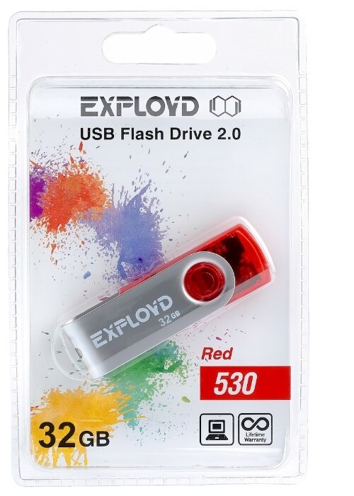 Флешка Exployd 32 ГБ (EXP32GB530RED)